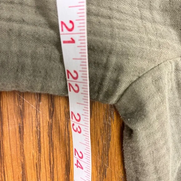 MADEWELL Green Dorset Casual Blazer Jacket Sz M Office Work Lagenlook Lightspun - Picture 11 of 13